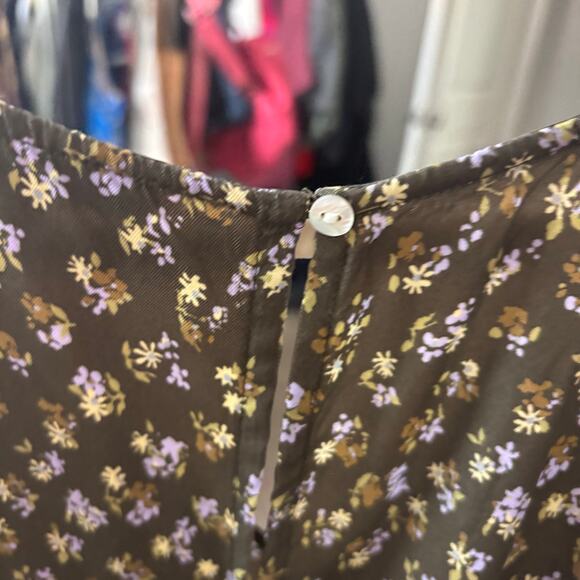 Madewell Women’s Wide V-Neck Midi Slip Dress Ditsy Floral Babydoll Soft Girl 8 - Picture 9 of 16